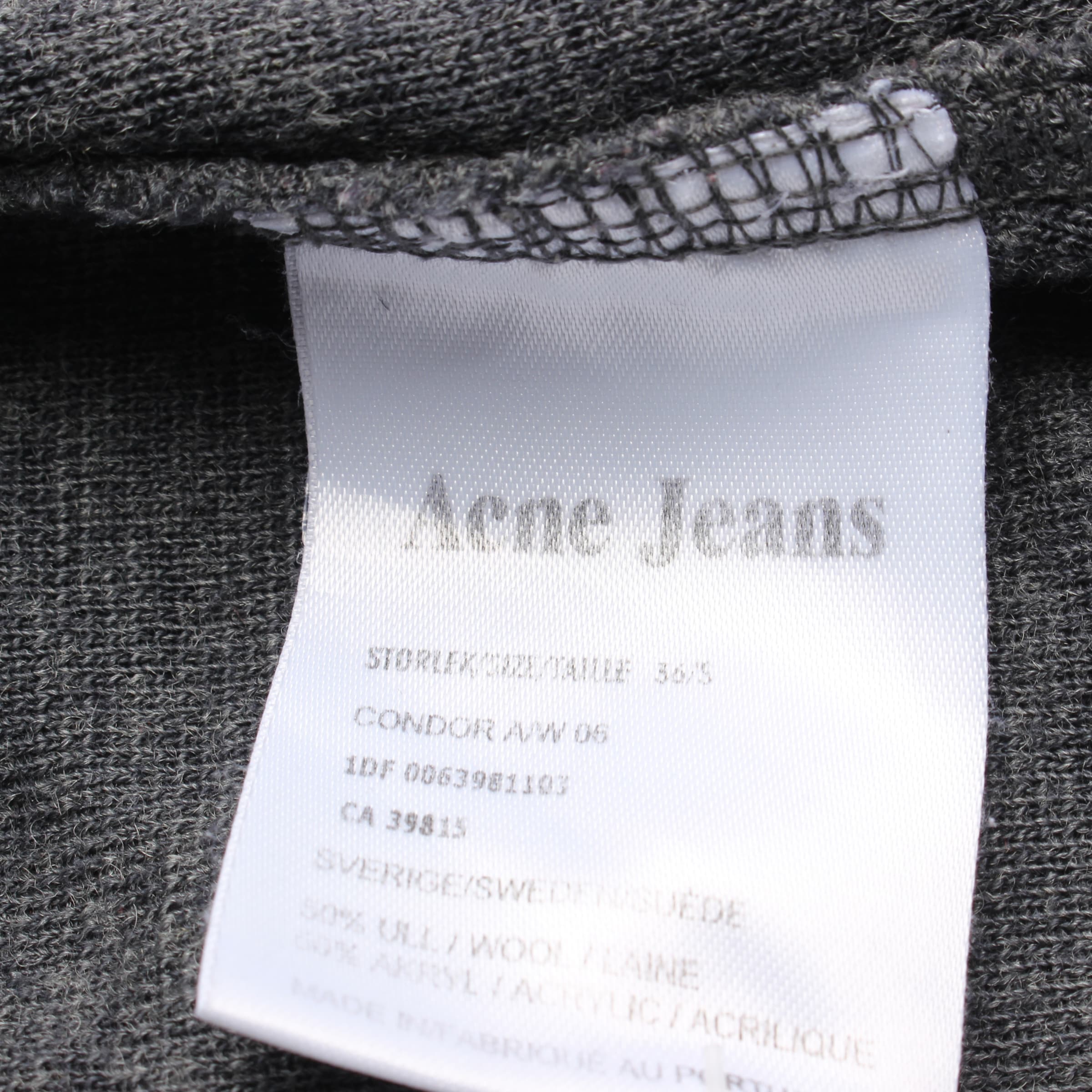 Acne Pullover / Strickjacke S in Grau