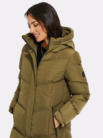 Threadbare Winter Coat 'Jotta' in Green