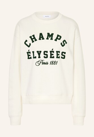 darling harbour Sweatshirt in White: front