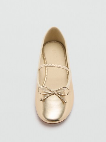 MANGO KIDS Baleríny 'Gigi' – zlatá