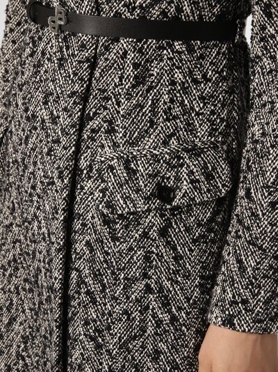 BOSS Mantel in schwarz / weiß, Produktansicht