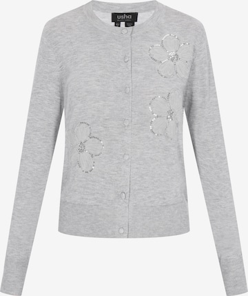 usha BLACK LABEL - Cárdigan en gris: frente