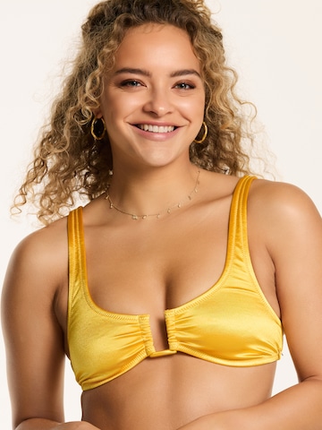 Shiwi - Triangular Biquíni 'Chloe Scoop' em amarelo