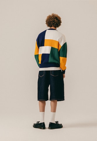 Pullover 'Patchwork' di BLKVIS in blu