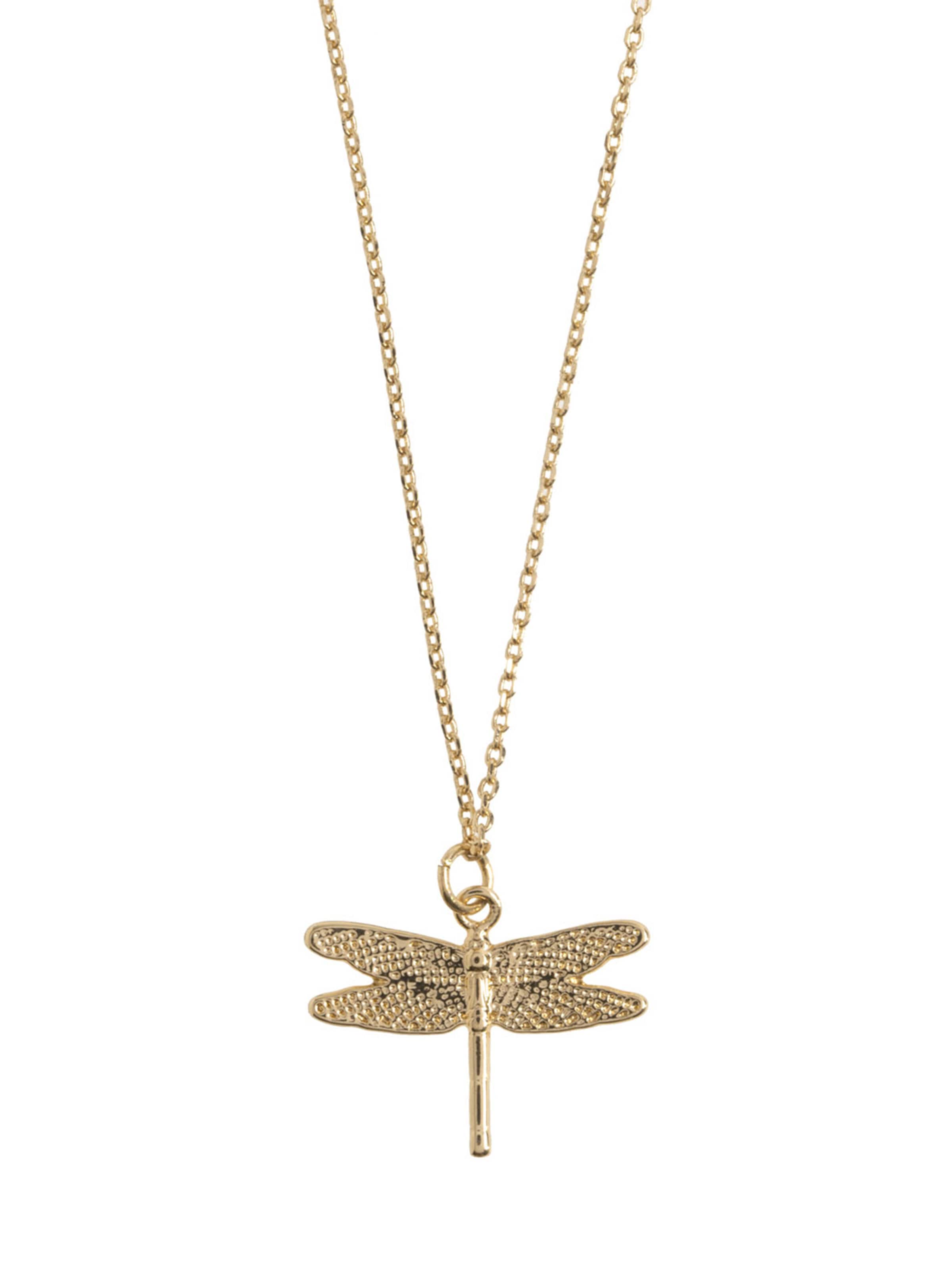 timi of sweden Halskette 'Dragonfly' in Gold: Vorderseite