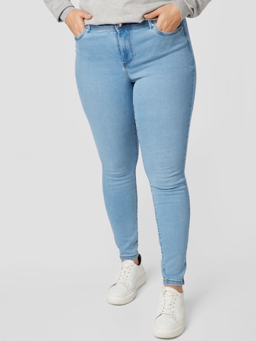 Vero Moda Curve Skinny Jeans 'Tanya' in Blue: front