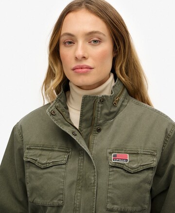 Superdry & Co Tussenparka 'Military Borg' in Groen