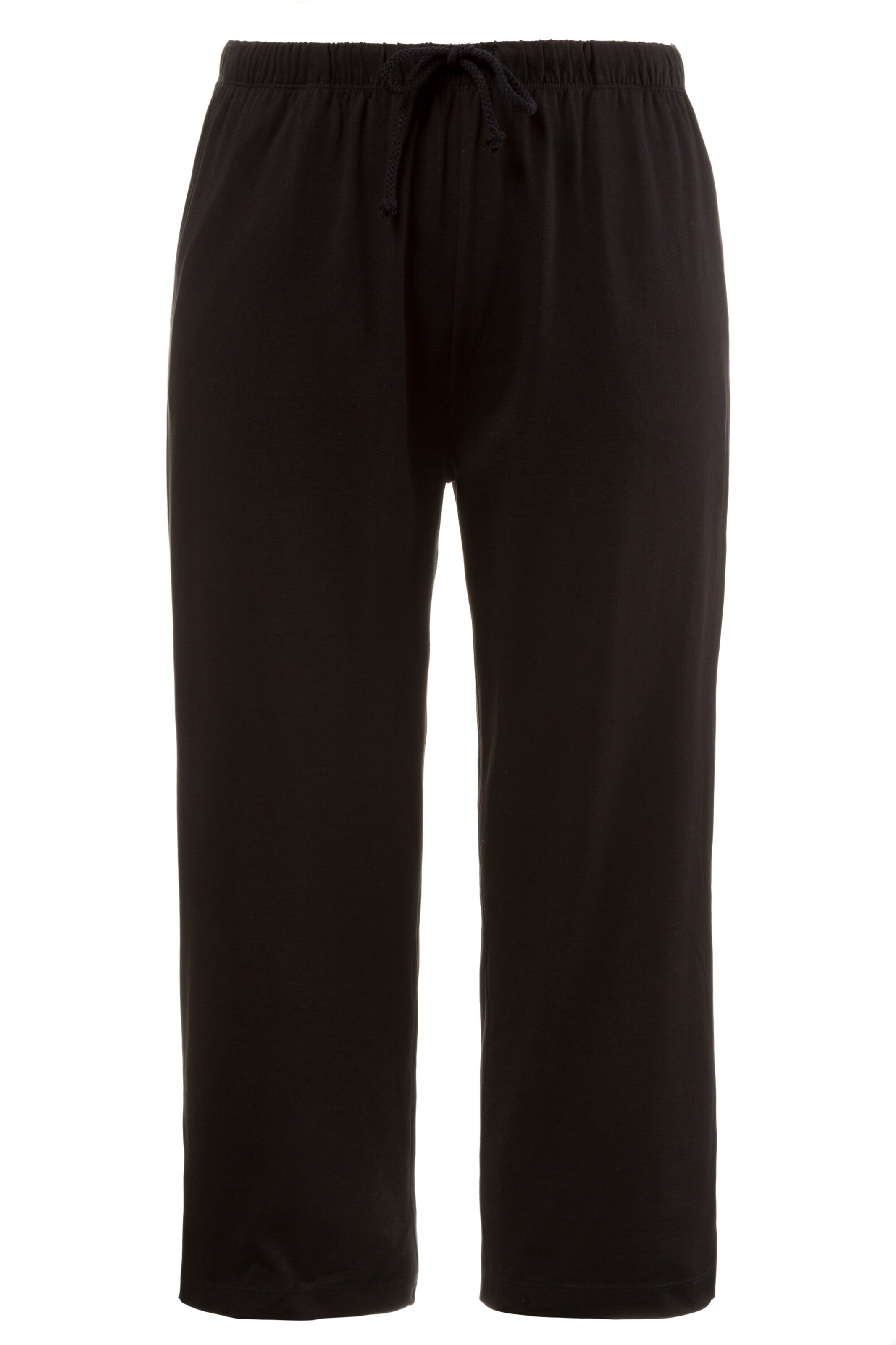 Ulla Popken Regular Trousers in Black: front