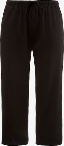 Ulla Popken Regular Pants in Black: front