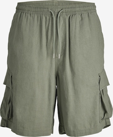 Wide Leg Pantalon Jack & Jones Junior en vert : devant