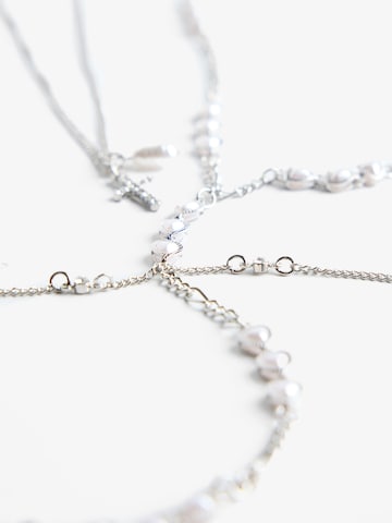 Bershka Ketting in Zilver