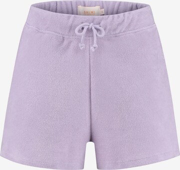 Shiwi Loosefit Shorts 'MIAMI' in Lila: predná strana