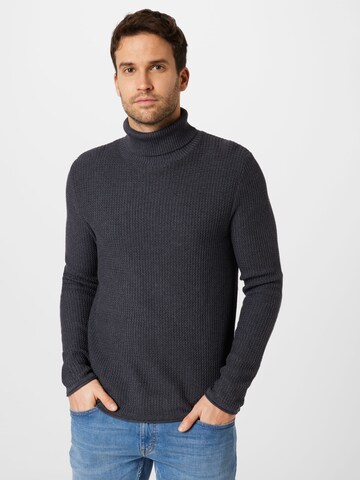 Pull-over 'Carlos' JACK & JONES en bleu : devant