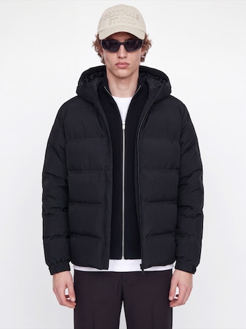 JACK & JONES Tussenjas 'JJSage' in Zwart: voorkant