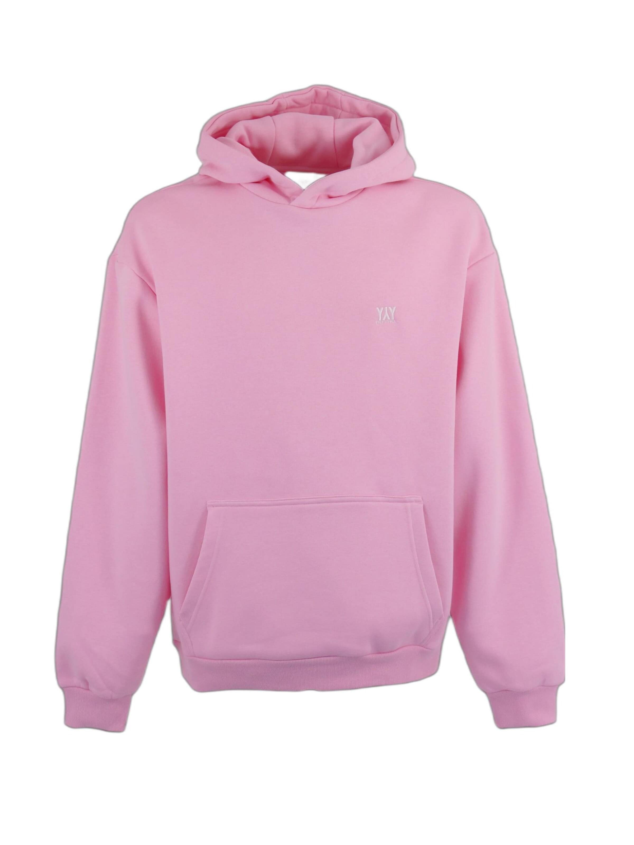 HEFTYKA Sweatshirt 'HOODIE'‌‌‌‌‌‌ in Pink: Vorderseite
