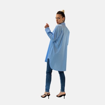 Elara Shirt dress in Blue