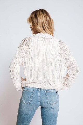 Zhrill Knit Cardigan in Beige