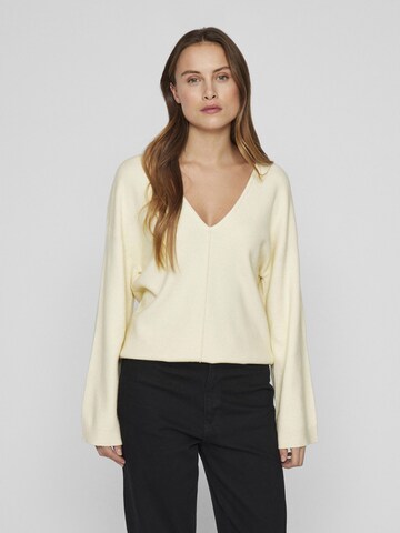 Pull-over VILA en beige : devant