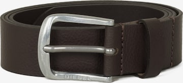 DIESEL Pasek 'LOGO B-BASIC LEATHER BELT' w kolorze brązowy: przód