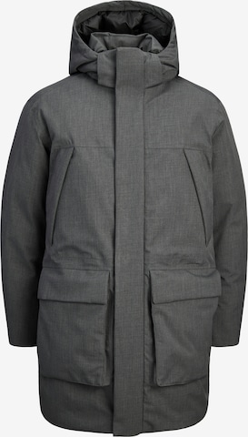 Jack & Jones Premium Kevad-sügisparka 'JPRCCMOON', värv hall: eest vaates
