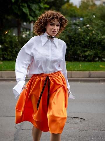 IUnique Rock 'IUnique Luxury Taffeta Balloon Skirt – Orange' in Orange
