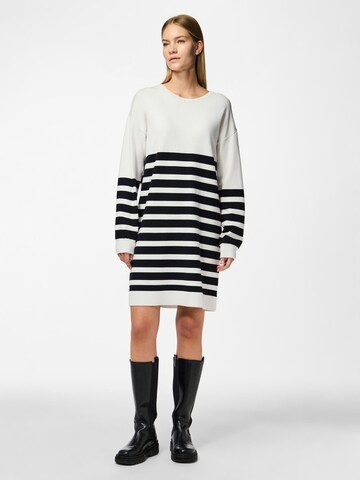 PIECES Knit dress 'Penelope' in White