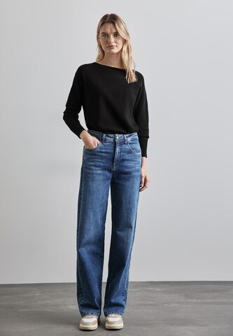 STREET ONE Sweater 'Dolman' in Black