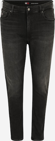 Tommy Jeans Plus - Skinny Vaquero en negro: frente