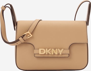DKNY Schoudertas in Beige: voorkant
