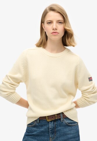 Superdry Trui in Beige: voorkant