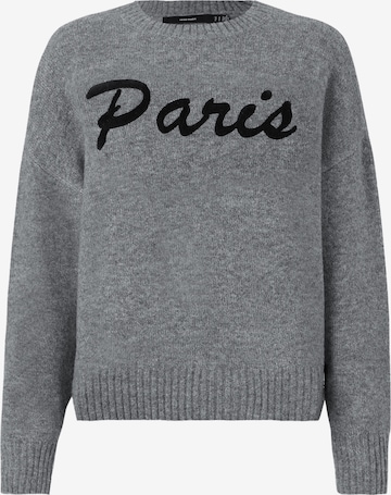 VERO MODA Sweter 'VMBoom' w kolorze szary: przód