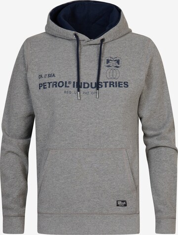 Felpa di Petrol Industries in grigio: frontale