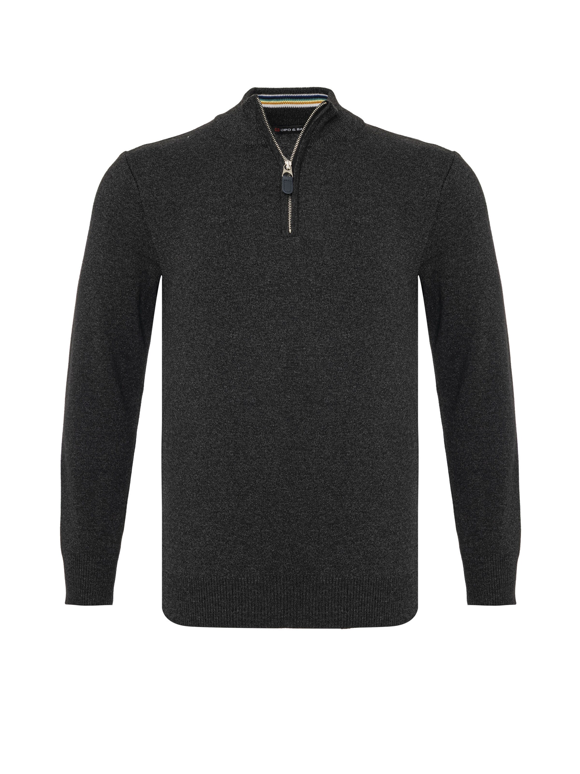 CIPO & BAXX Pullover 'CP290' in Grau: Vorderseite
