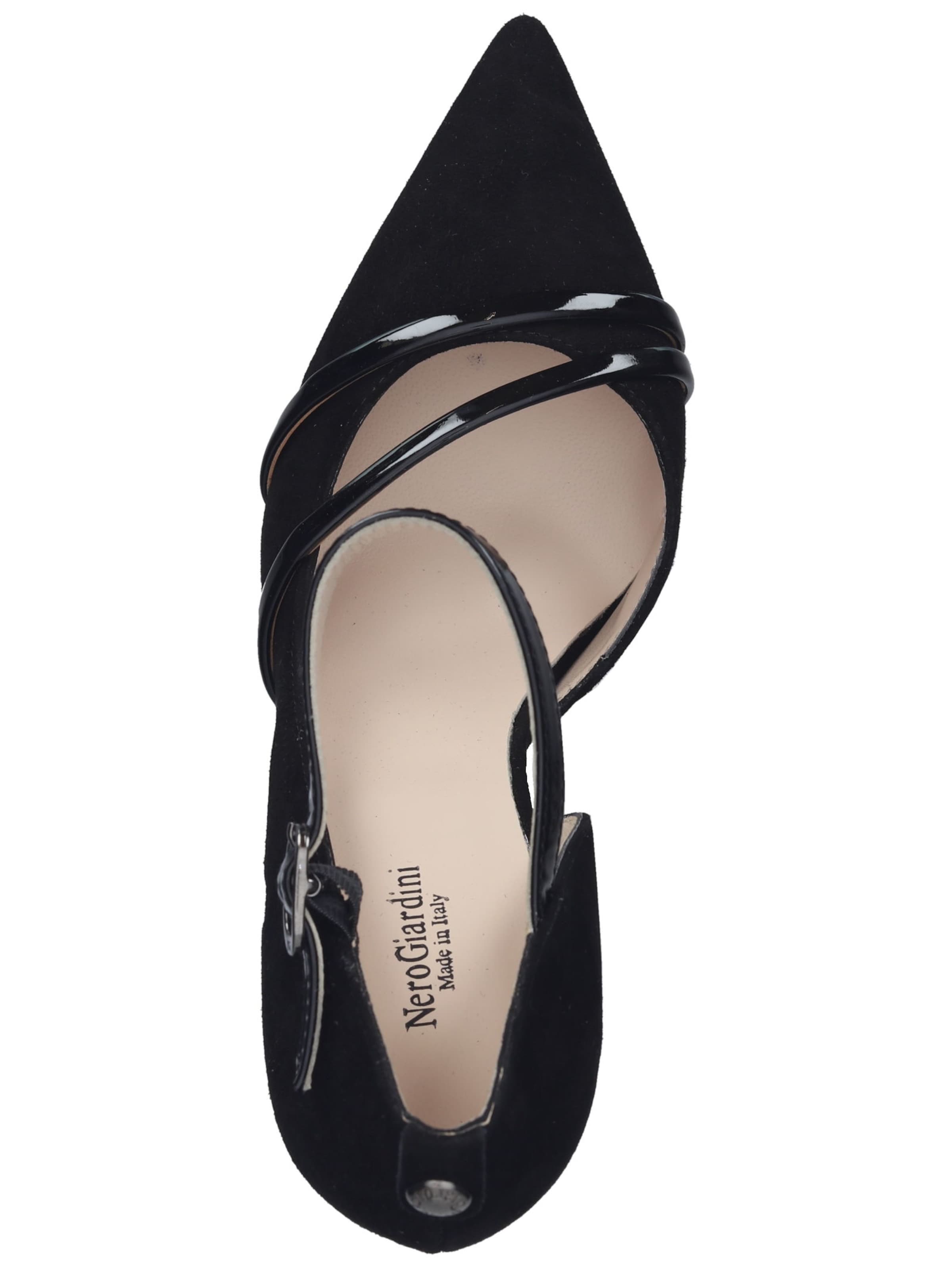 Décolleté sling di Nero Giardini in nero