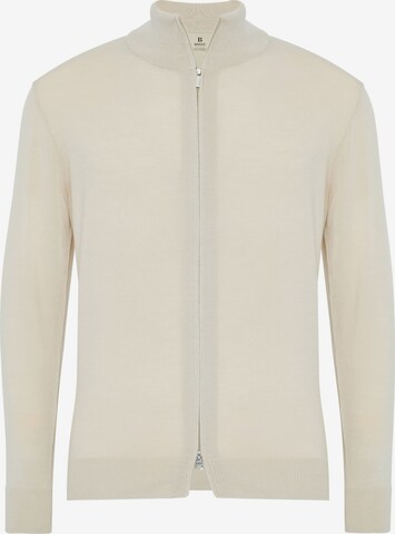 Boggi Milano Knit Cardigan in Beige: front