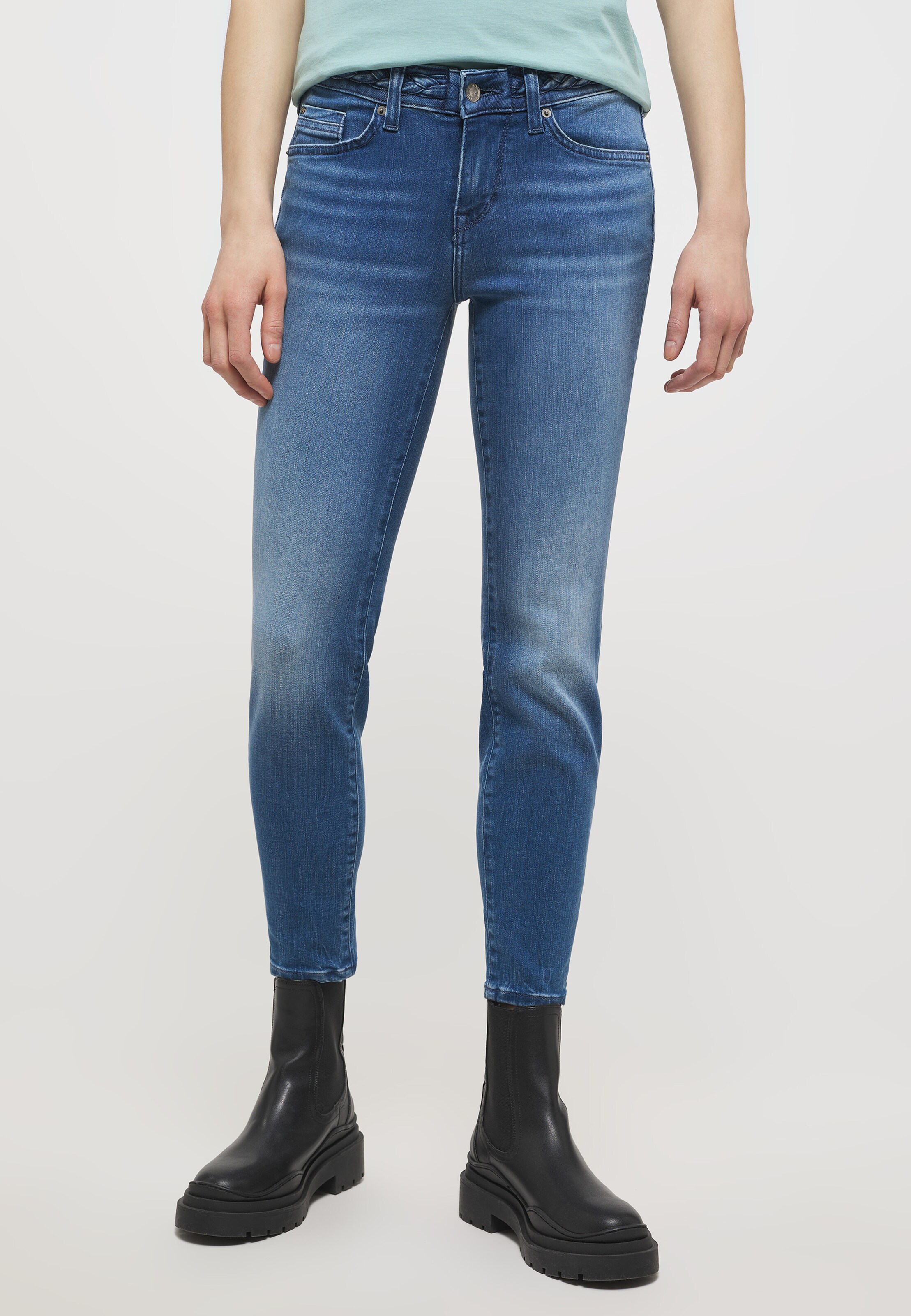 Frauen Jeans MUSTANG Jeggings 'Jasmin' in Blau - GS48028