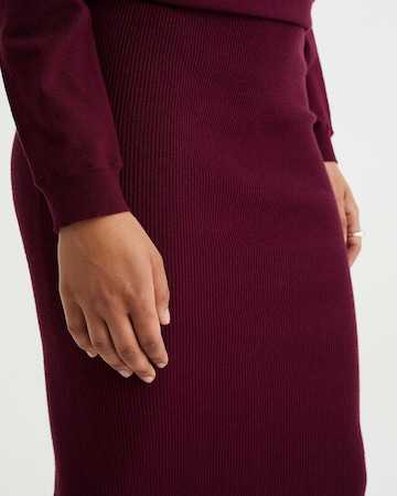 WE Fashion Knit dress in Red