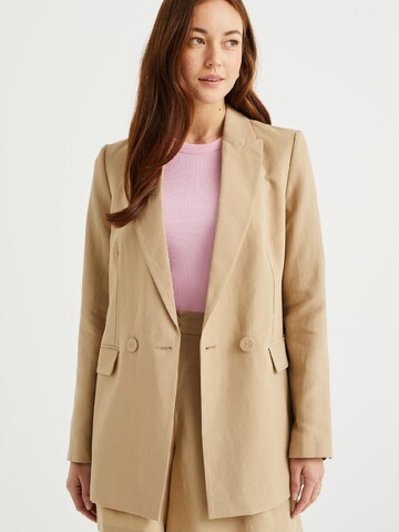 WE Fashion Blazer in Beige: front