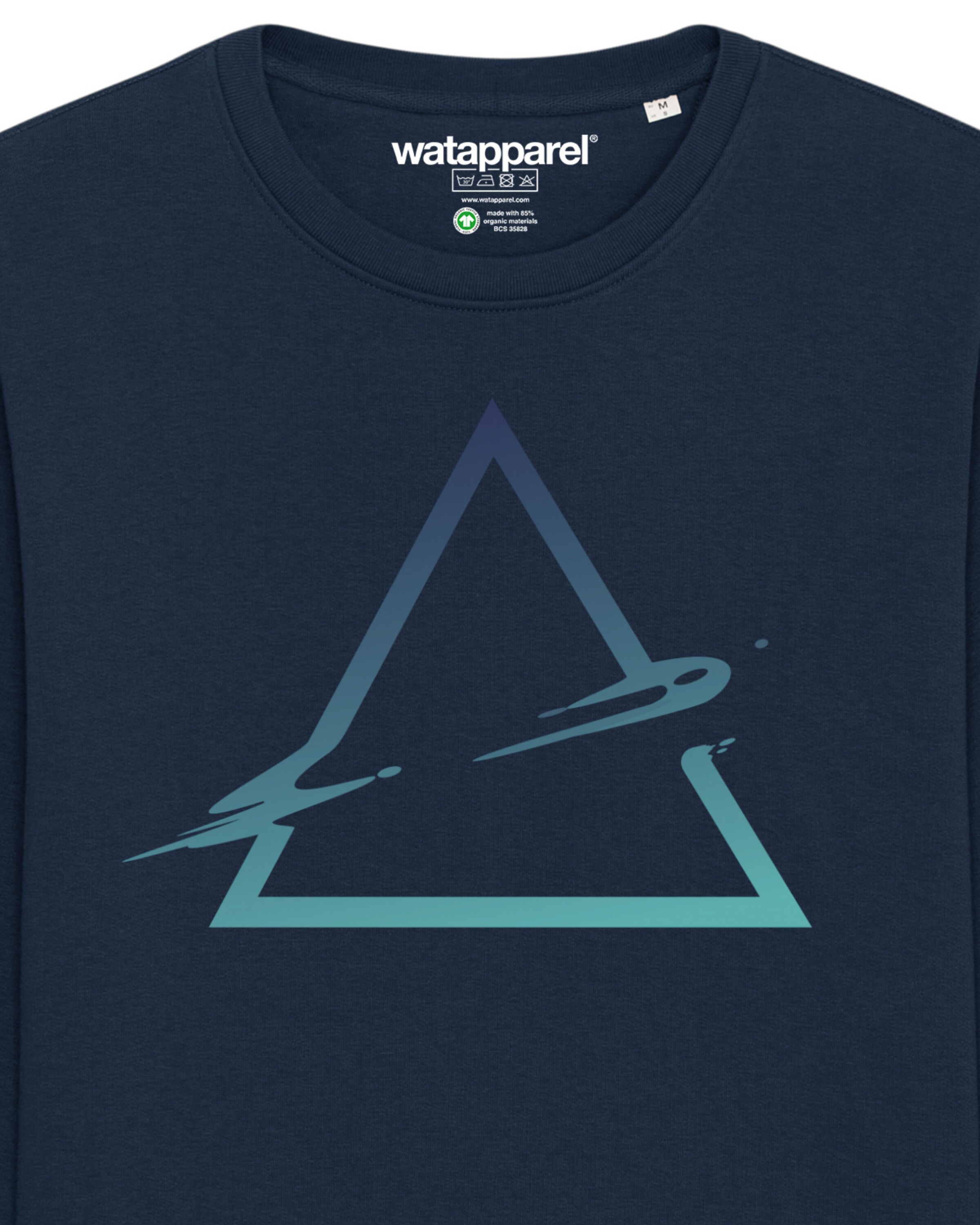 Sweat-shirt ' Triangle ' Watapparel en bleu