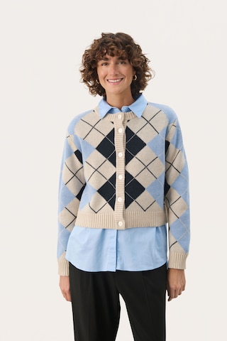 Part Two Knit cardigan 'Lylah' in Blue: front
