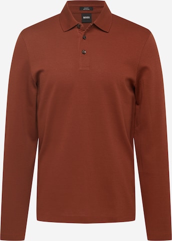 BOSS Black Shirt 'Pleins' in Brown: front