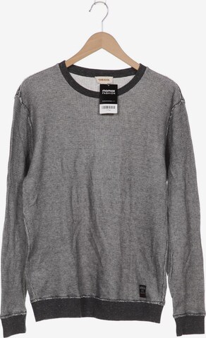 DIESEL Sweatshirt & Zip-Up Hoodie in M in Grey: front