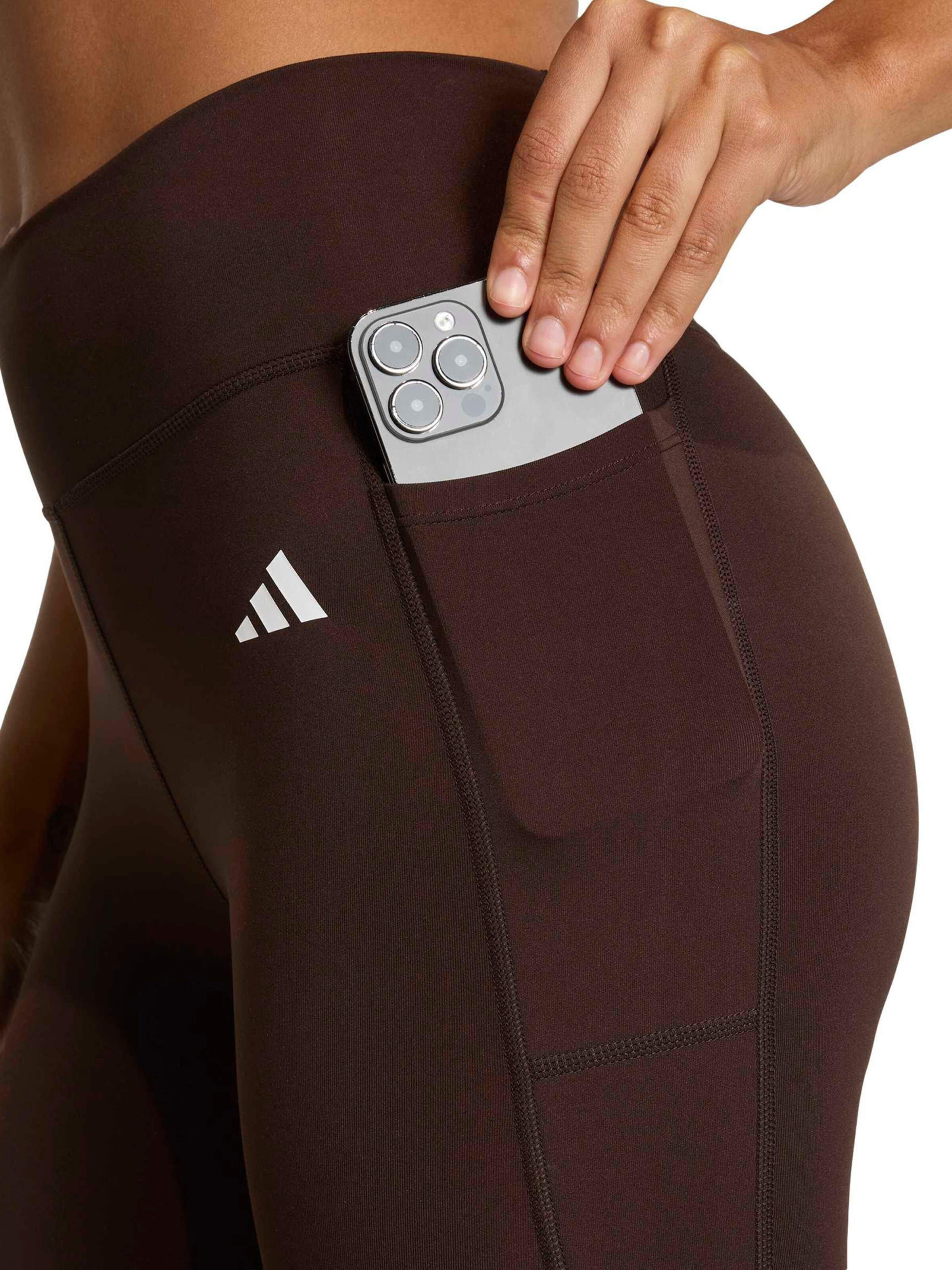 ADIDAS PERFORMANCE Kitsas Spordipüksid 'OPT ESS', värv pruun