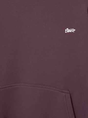Pull&Bear Sweatshirt 'STWD' in Purple