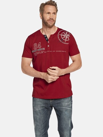 Jan Vanderstorm Shirt ' Lindrad ' in Rood: voorkant