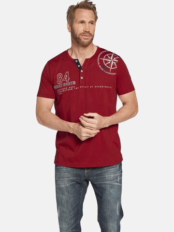 T-Shirt ' Lindrad ' Jan Vanderstorm en rouge : devant