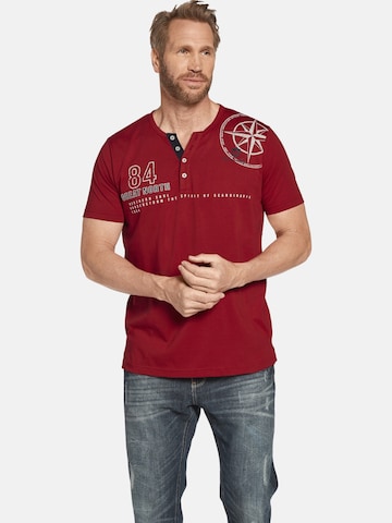 T-Shirt ' Lindrad ' Jan Vanderstorm en rouge : devant