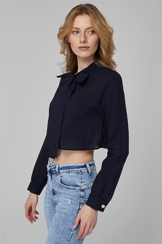 HOME STORE Blouse in Blauw: voorkant