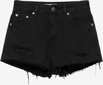 Pull&Bear Džíny – černá: přední strana