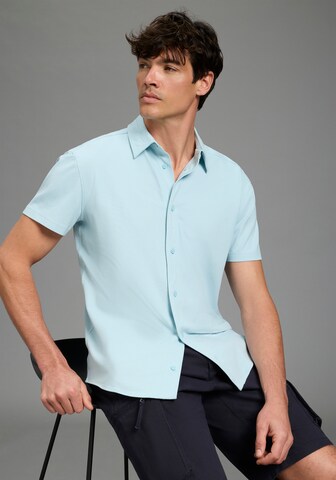 Bruno Banani LM Regular fit Button Up Shirt in Blue: front